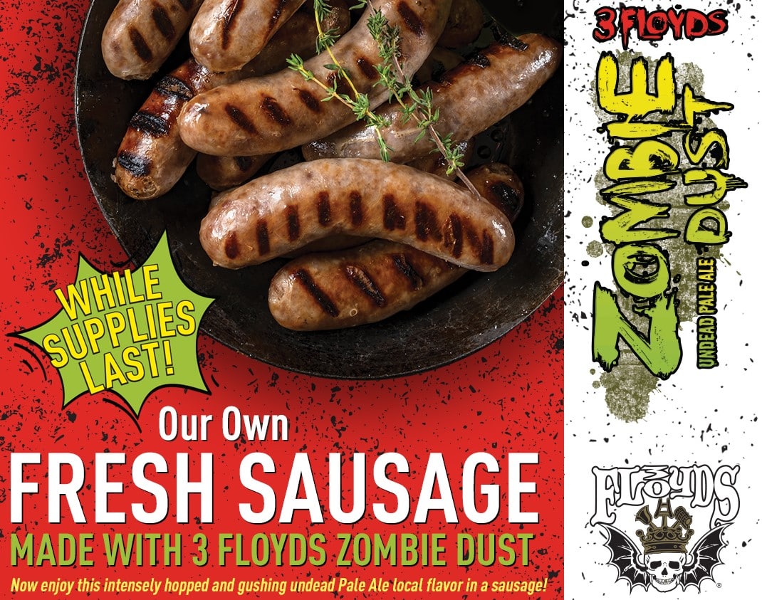Strack & Van Til Launches Limited-Edition Three Floyds Zombie Dust Sausage
